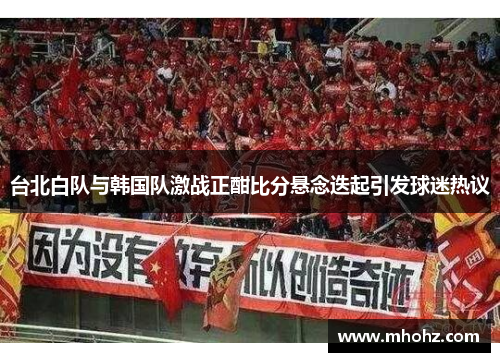 台北白队与韩国队激战正酣比分悬念迭起引发球迷热议